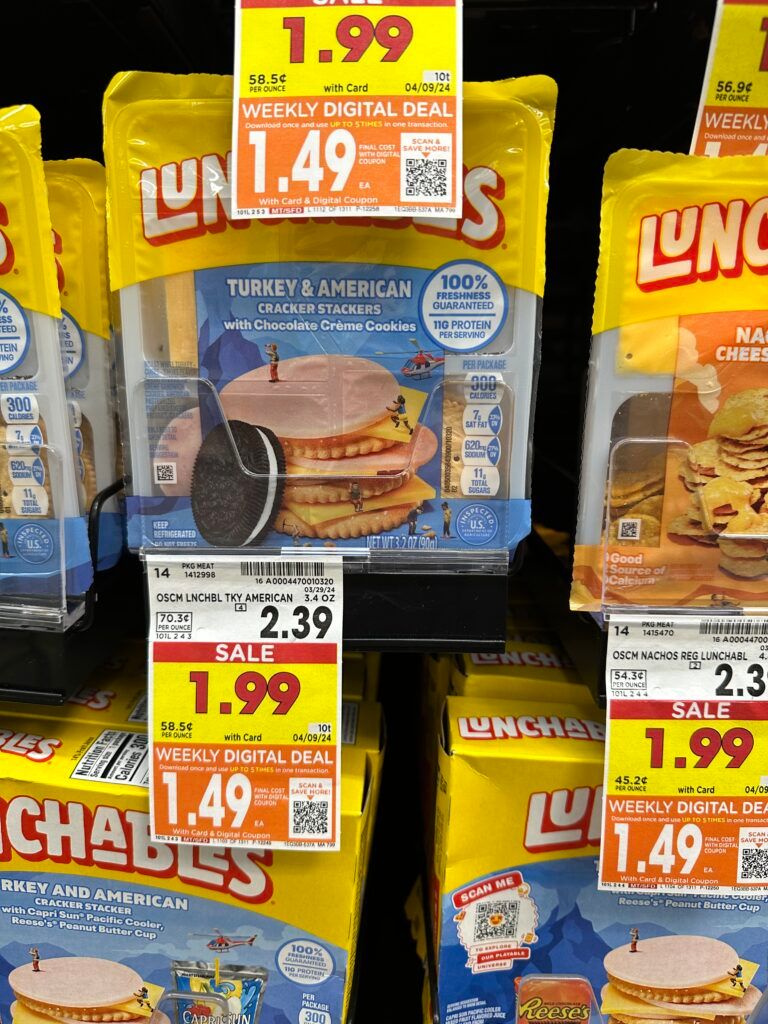 lunchables kroger shelf image