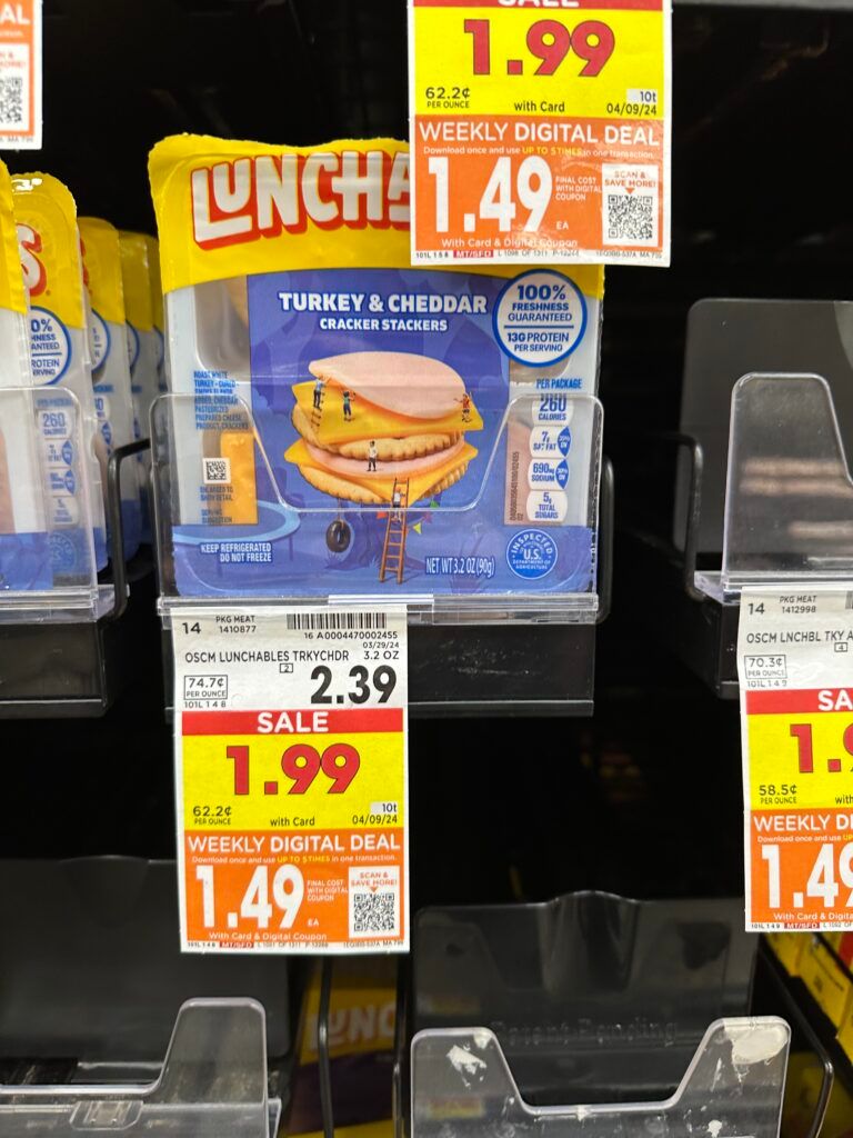 lunchables kroger shelf image