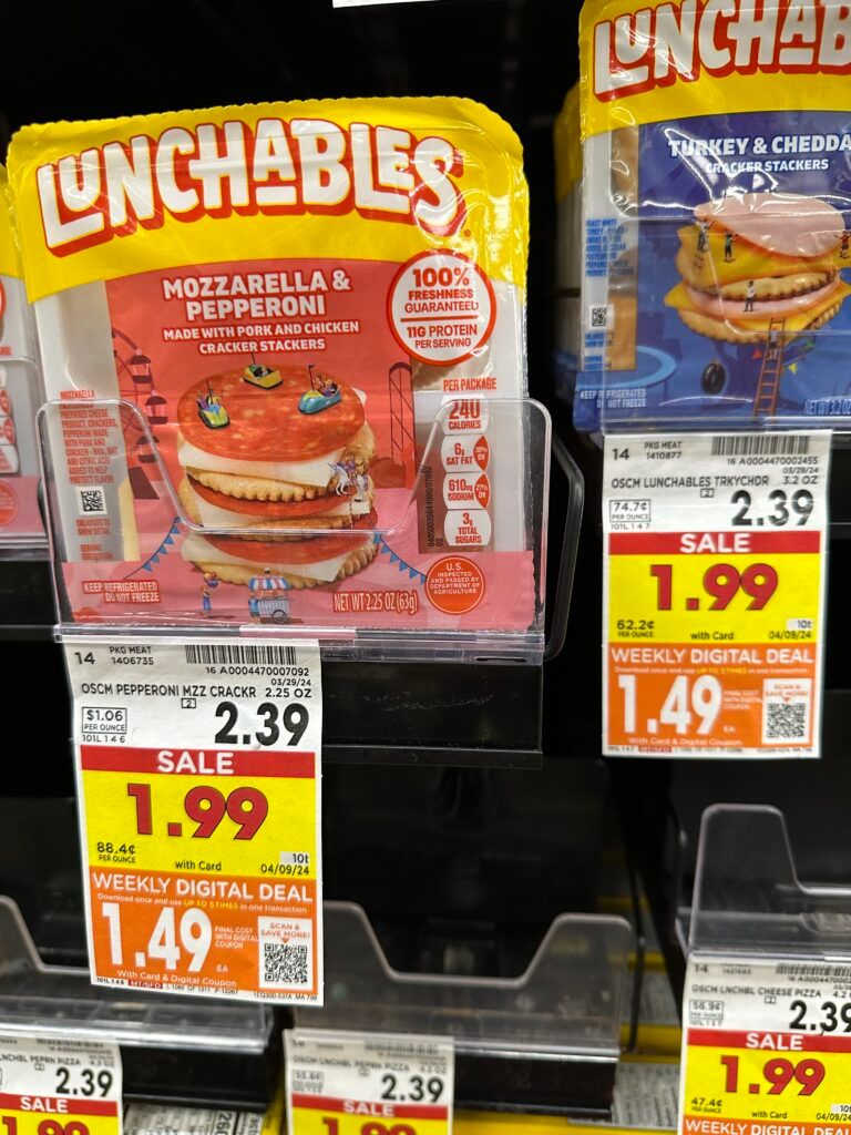 lunchables kroger shelf image