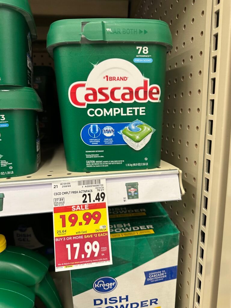 cascade kroger shelf image