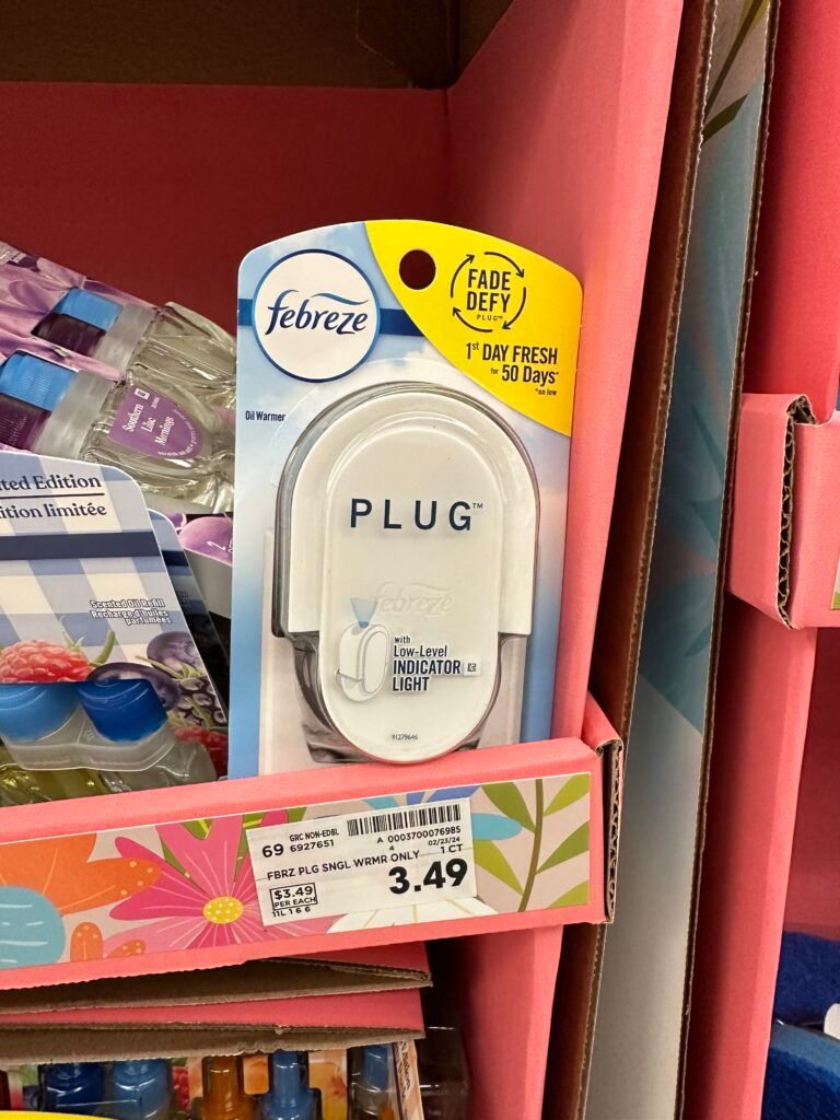 febreze plug warmer kroger shelf image