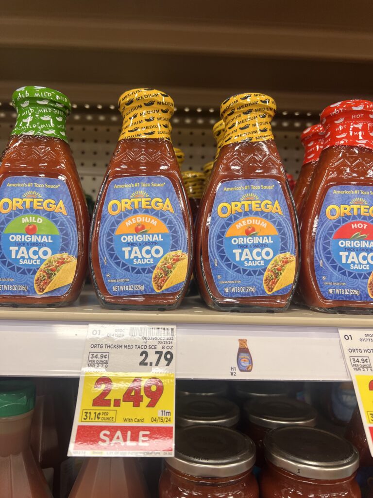 ortega taco sauce kroger shelf image