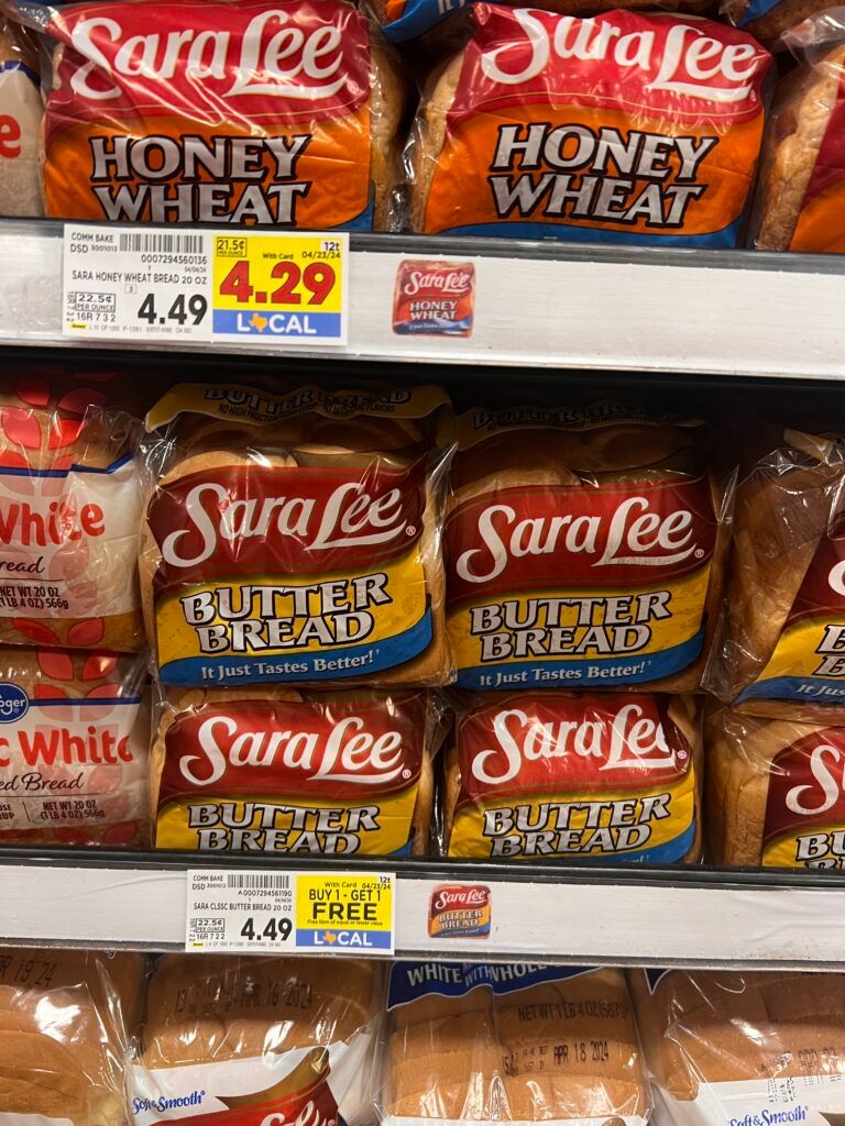 sara lee bread kroger shelf image