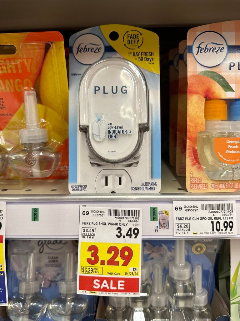 febreze plug warmer kroger shelf image