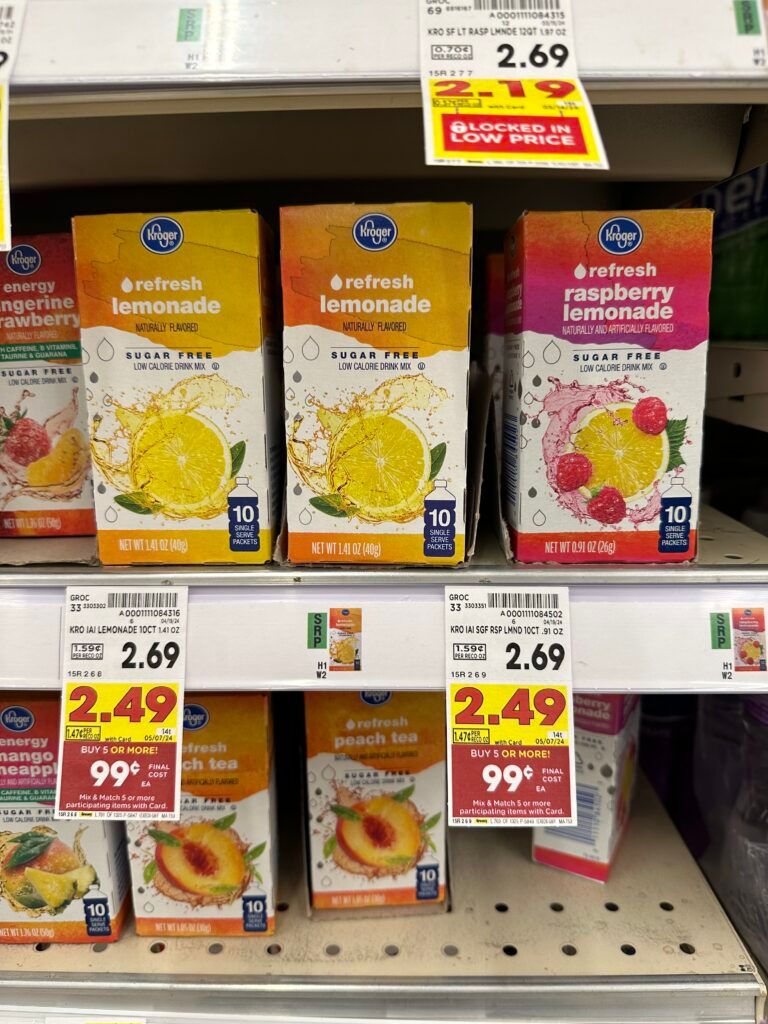 kroger drink mixes shelf image