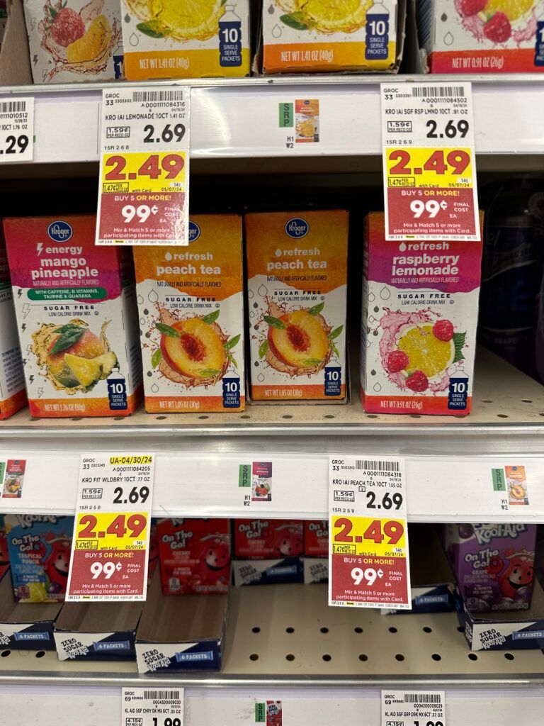 kroger drink mixes shelf image