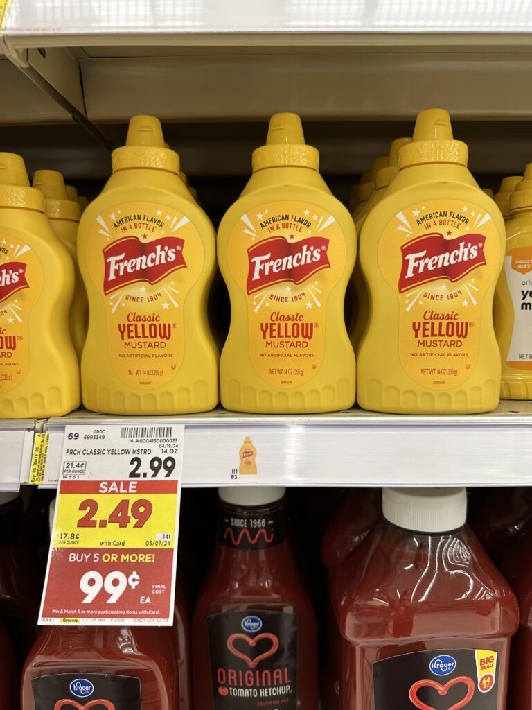 frenchs mustard kroger shelf image