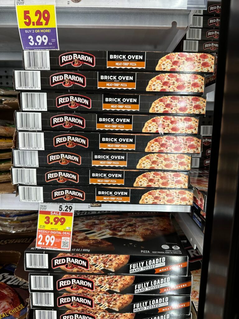 red baron pizza kroger shelf image