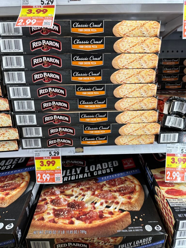 red baron pizza kroger shelf image