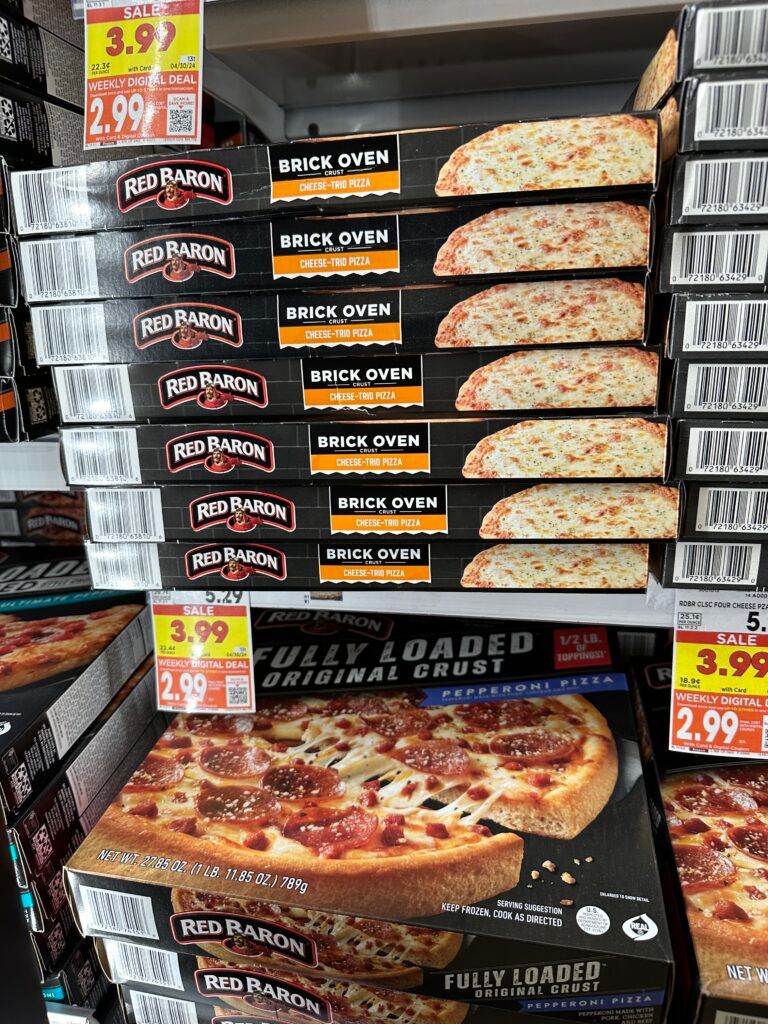 red baron pizza kroger shelf image