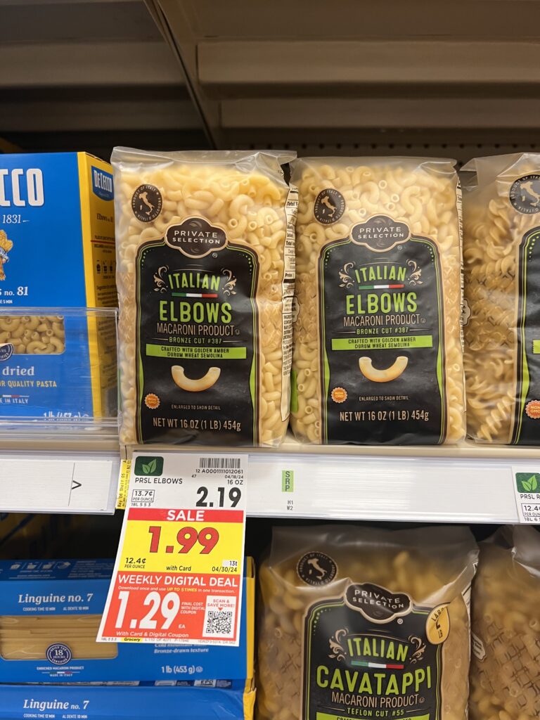 private selection pasta kroger shelf image