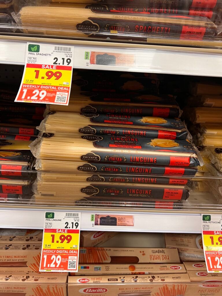 private selection pasta kroger shelf image