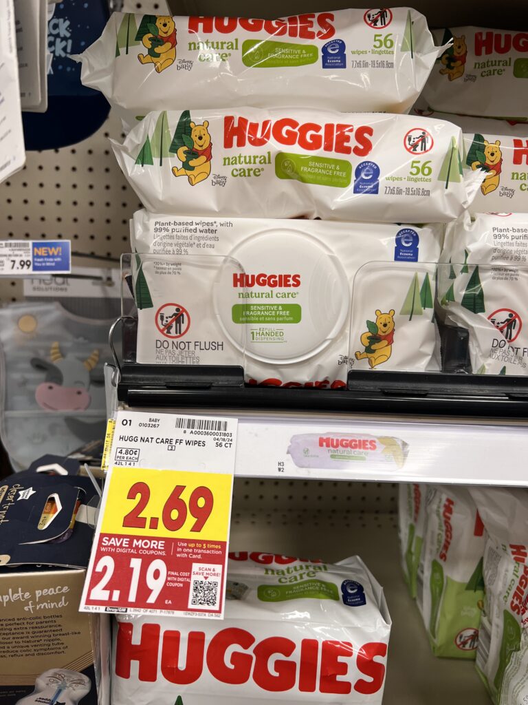 huggies wipes kroger shelf image