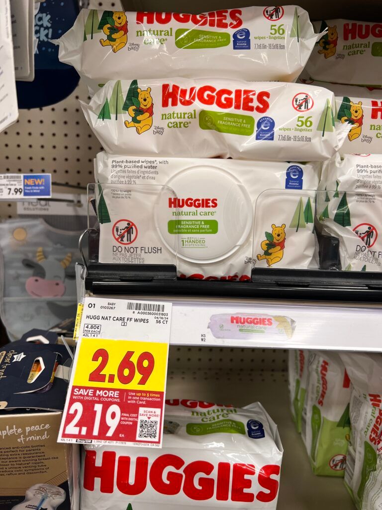 huggies wipes kroger shelf image