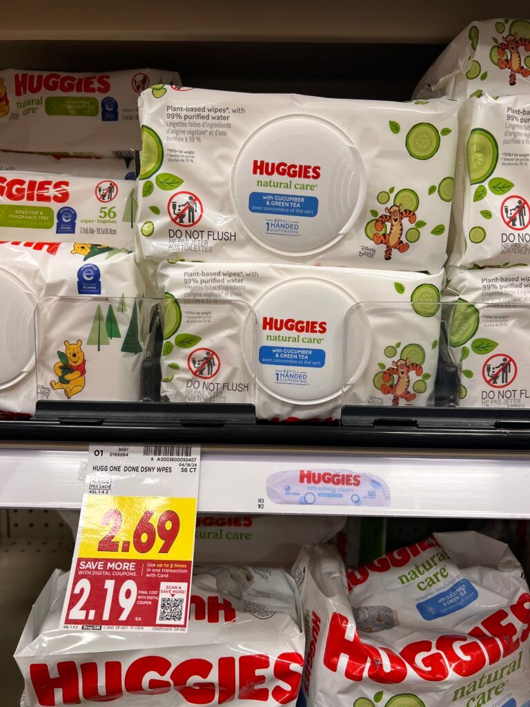 huggies wipes kroger shelf image