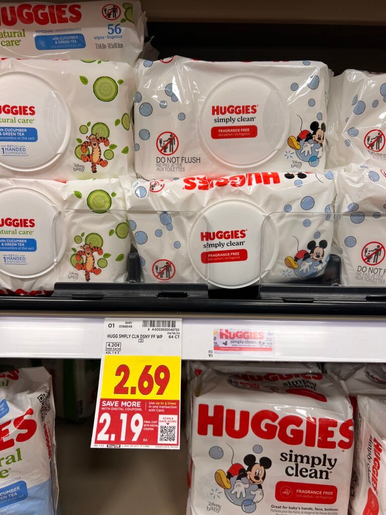 huggies wipes kroger shelf image