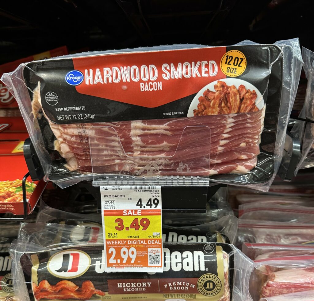 kroger bacon shelf image