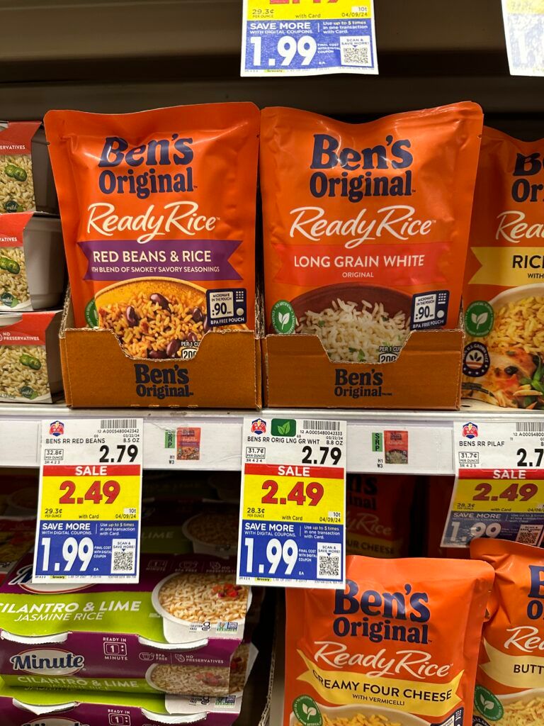 bens original kroger shelf image