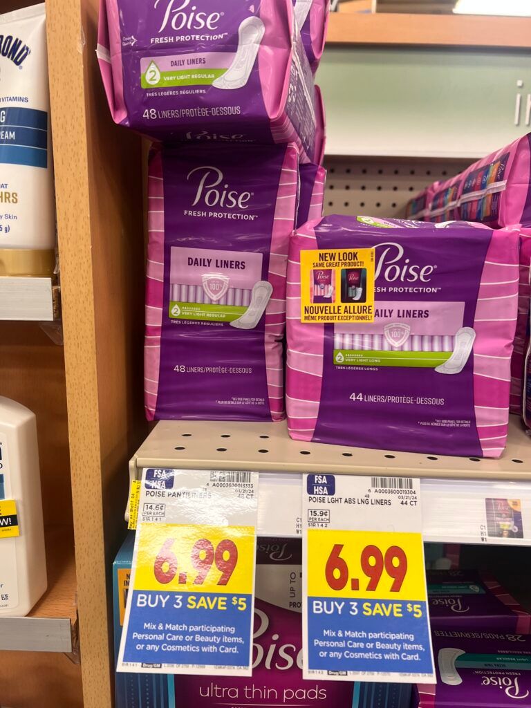 poise pads or liners kroger shelf image 