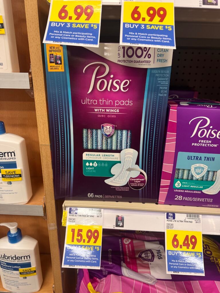 poise pads or liners kroger shelf image 