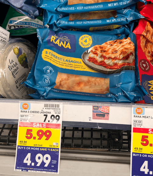 Rana Meal Kroger Shelf Image