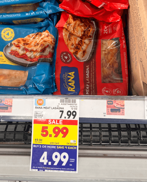 Rana Meal Kroger Shelf Image