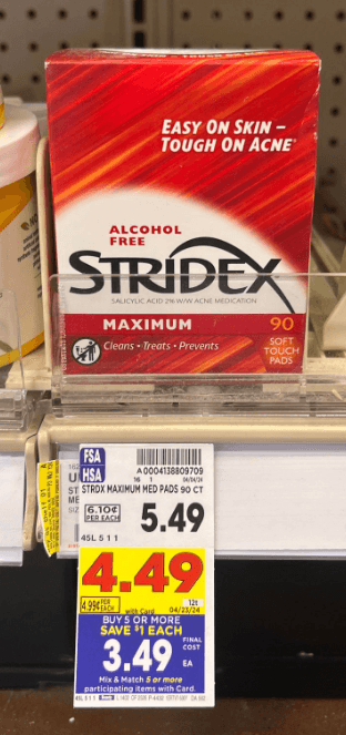 Stridex Kroger Shelf Image 