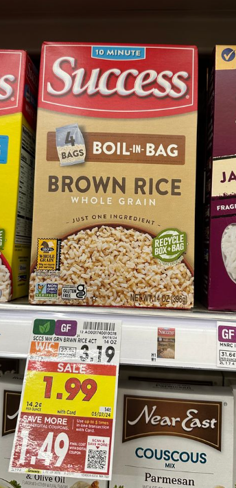 Success Rice Kroger Shelf Image