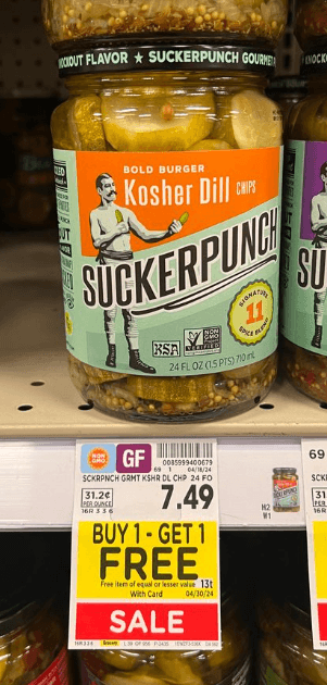 Suckerpunch Pickles Kroger Shelf image
