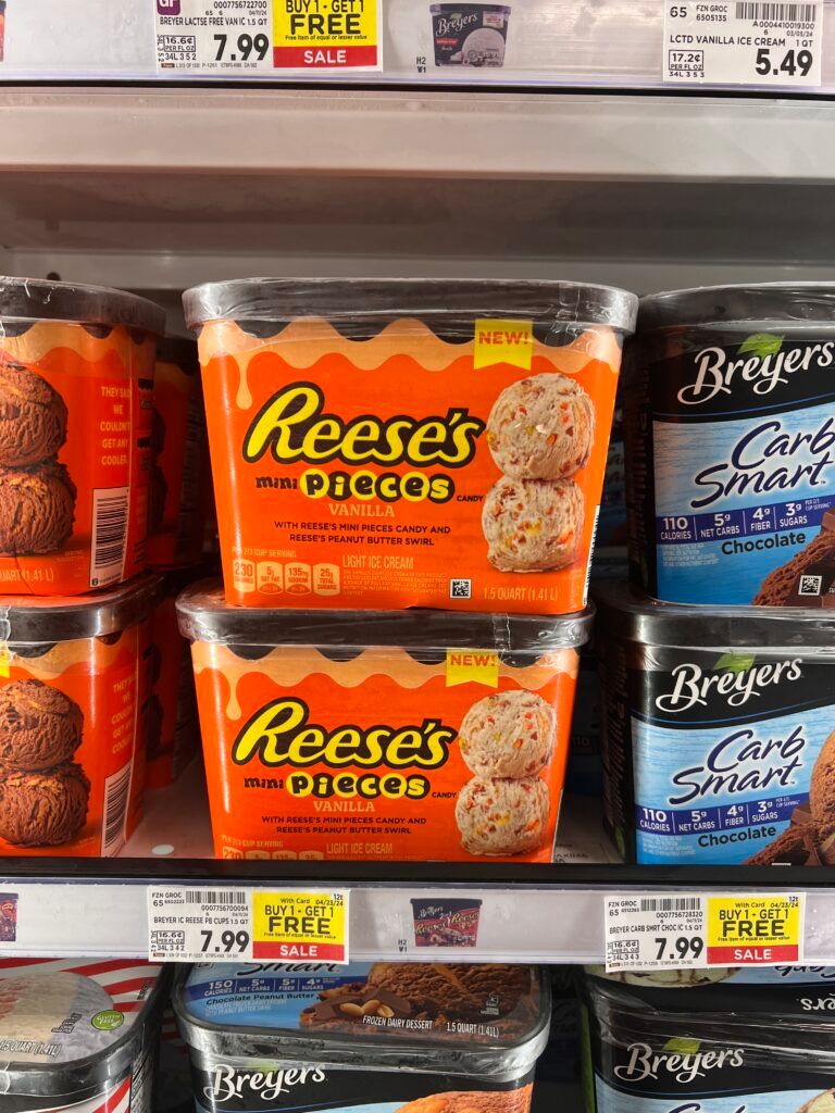 breyer's ice cream kroger shelf image (11)