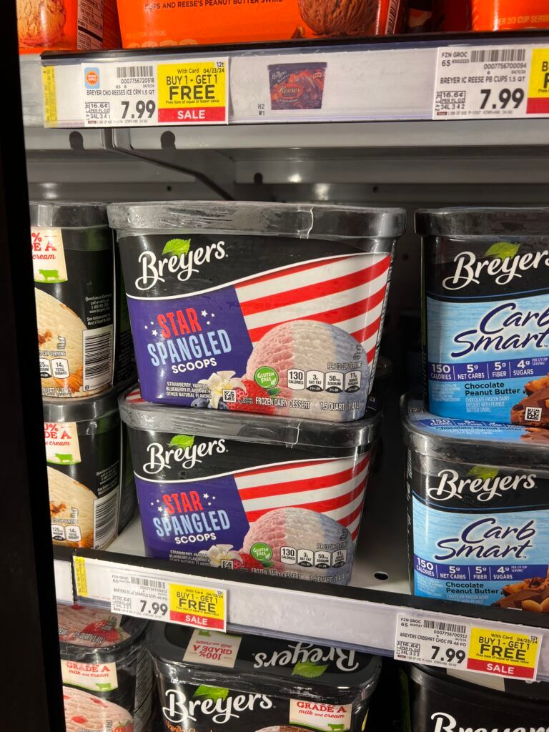 breyer's ice cream kroger shelf image (11)
