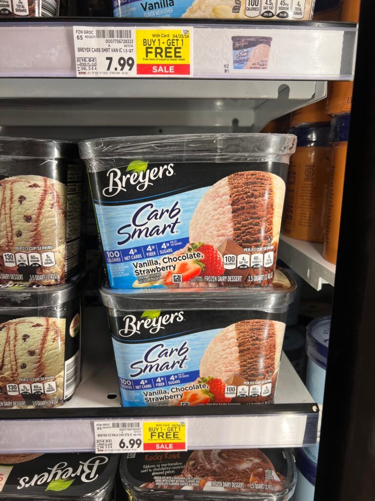 breyer's ice cream kroger shelf image (11)