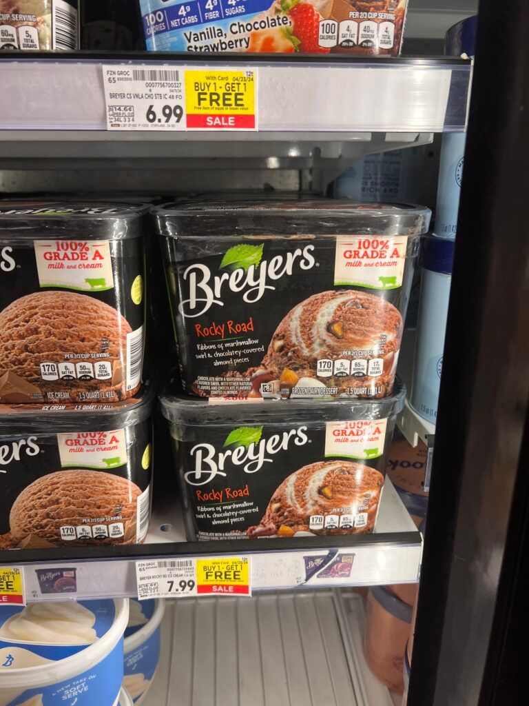 breyer's ice cream kroger shelf image (11)