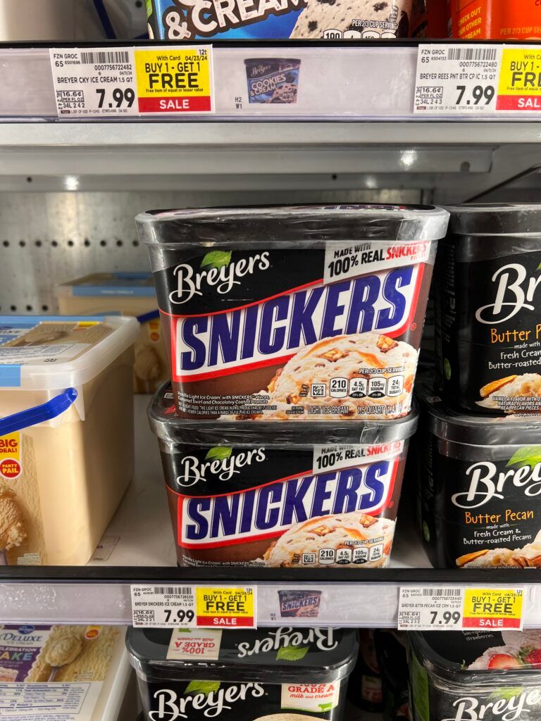 breyer's ice cream kroger shelf image (11)