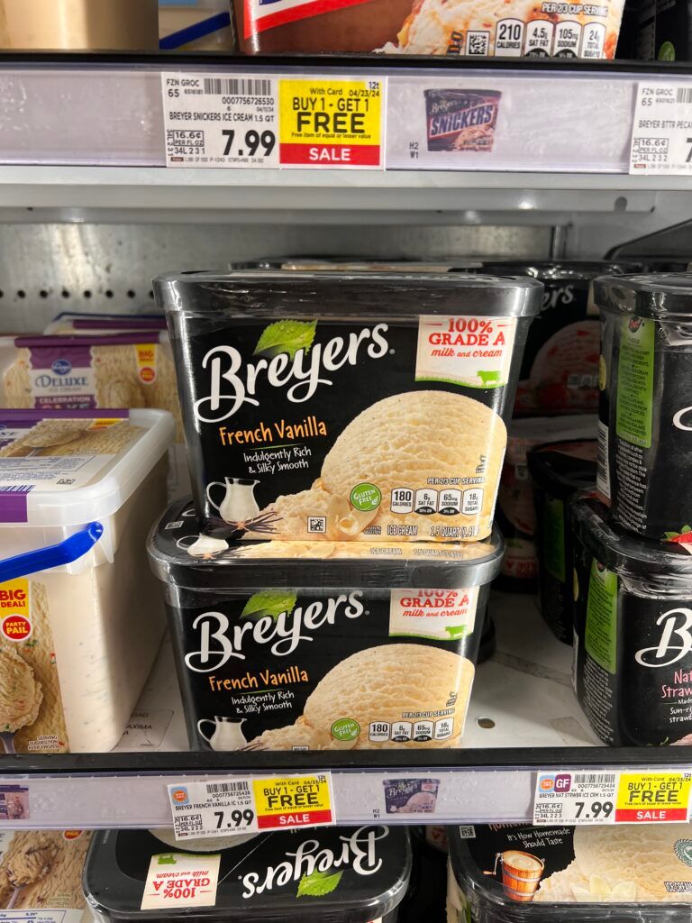 breyer's ice cream kroger shelf image (11)