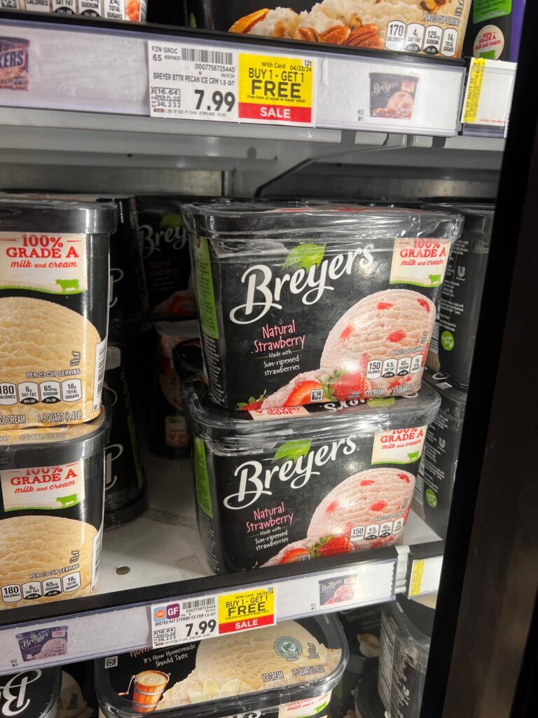 breyer's ice cream kroger shelf image (11)