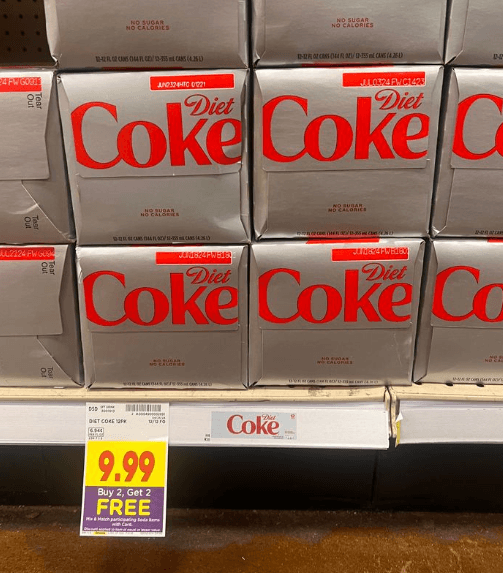 buy 2 get 2 free soda pop images kroger shelf