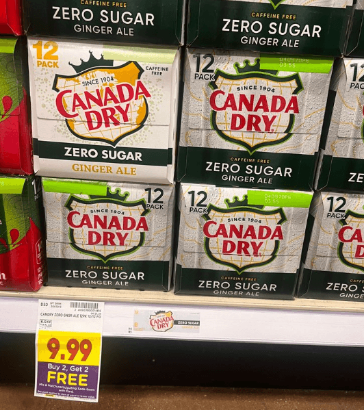 buy 2 get 2 free soda pop images kroger shelf
