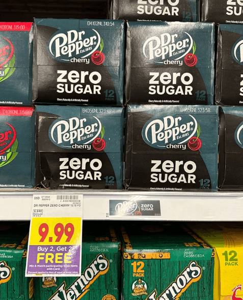 buy 2 get 2 free soda pop images kroger shelf