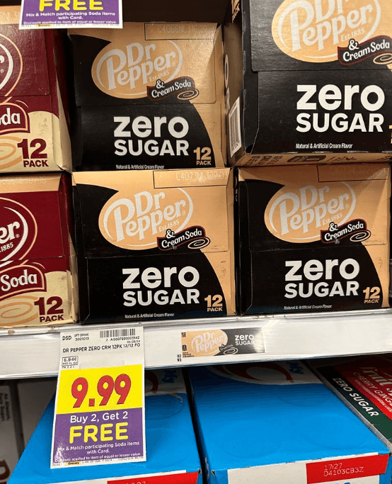 buy 2 get 2 free soda pop images kroger shelf