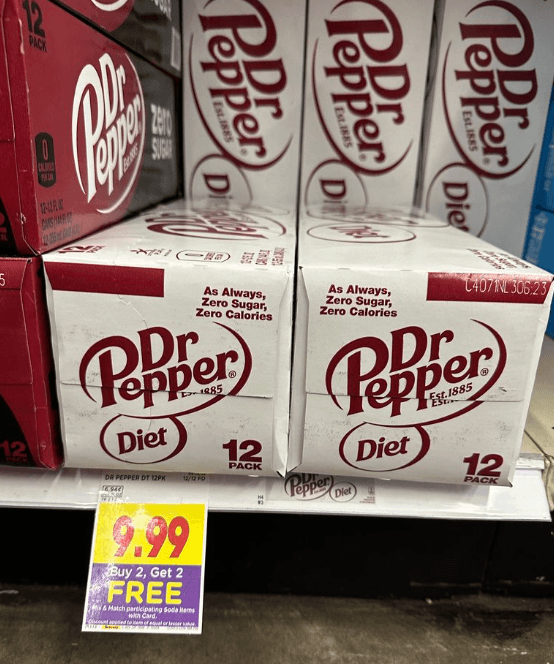 buy 2 get 2 free soda pop images kroger shelf