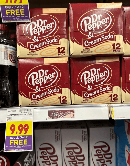 buy 2 get 2 free soda pop images kroger shelf