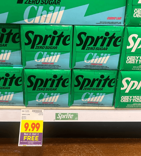 buy 2 get 2 free soda pop images kroger shelf