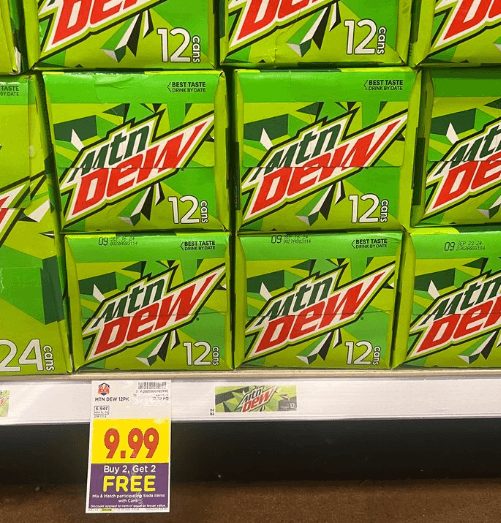 buy 2 get 2 free soda pop images kroger shelf