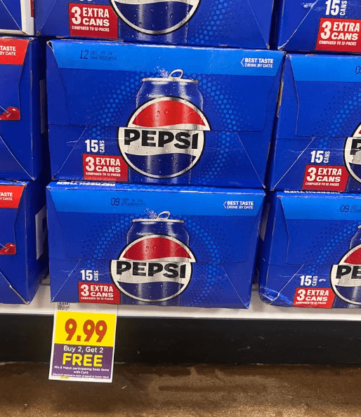 buy 2 get 2 free soda pop images kroger shelf