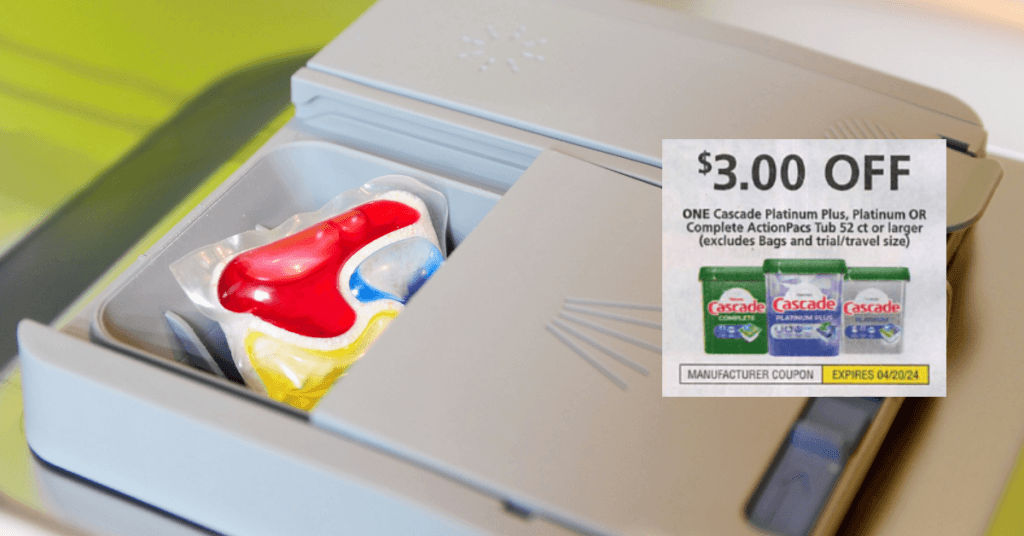 cascade dishwasher tabs mega insert