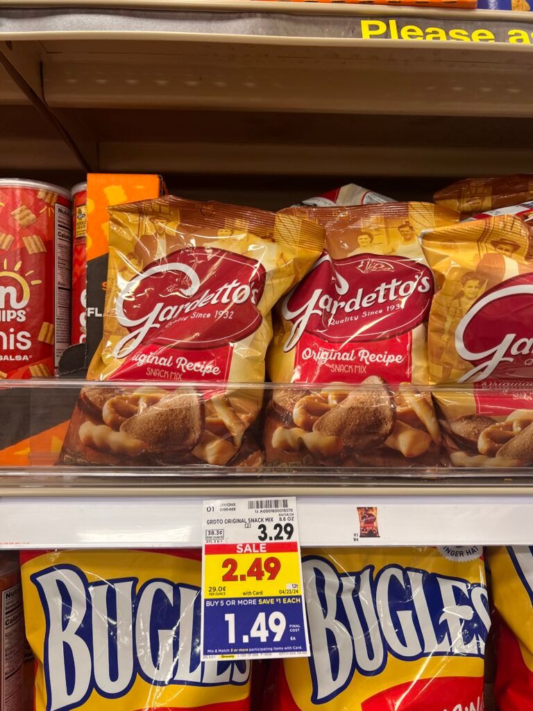 chex, gardettos and bugles kroger shelf image (1)