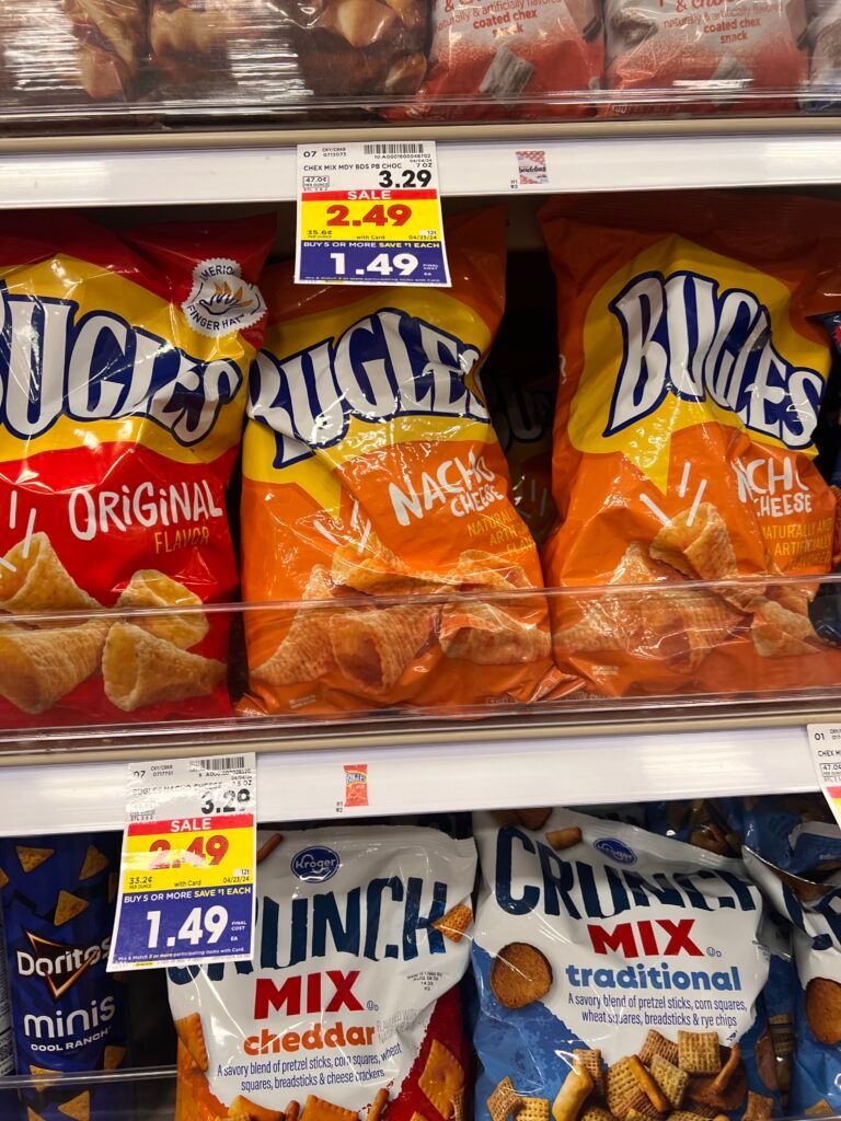 chex, gardettos and bugles kroger shelf image (1)