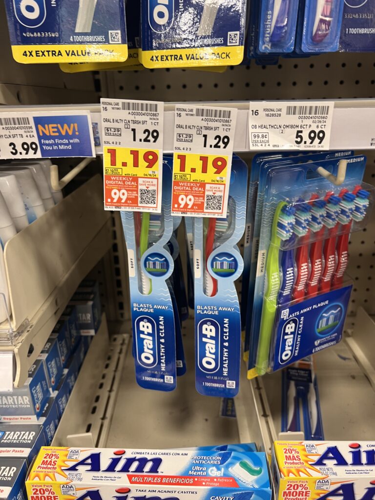 crest toothpaste oral b toothbrush kroger shelf image (1)