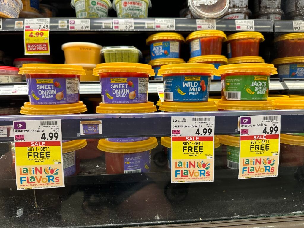 garden fresh salsa and chips kroger shelf image (1)